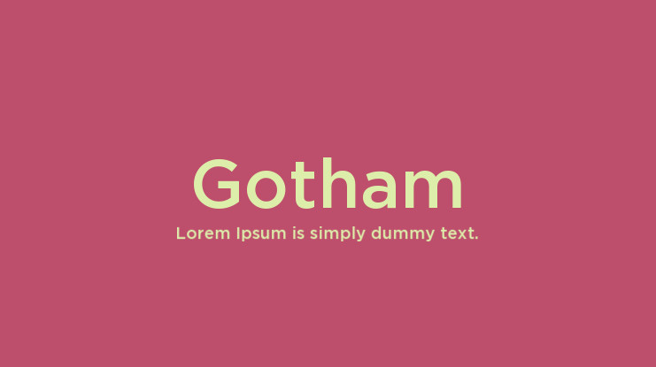 Buy gotham font